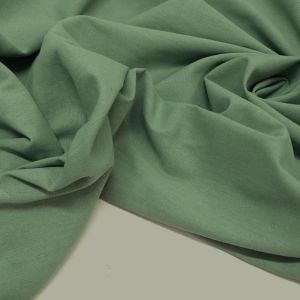 Tecido Viscolinho Viscose Com Linho Cor Verde Menta Escuro Pantone: 16-6216TCX Basil 