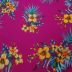 Tecido Viscose Estampa Floral Cor Pink Fúcsia 