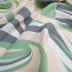 Tecido Viscose Estampada Abstrata Verde Tons Claros 