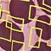 Tecido Viscose Estampada Digital Abstrata Vintage Geometry 