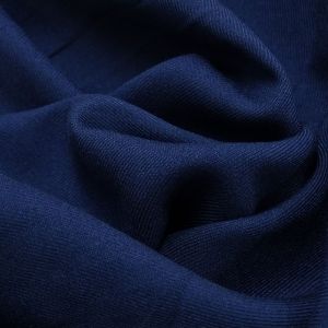 Tecido Viscose Twill Sarjada Pesada Cor Azul Aço Escuro, Pantone 19-4024 Tcx Dress Blues 