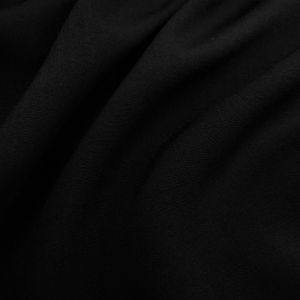 Tecido Viscose Twill Sarjada Pesada Cor Preta, Pantone: Black 