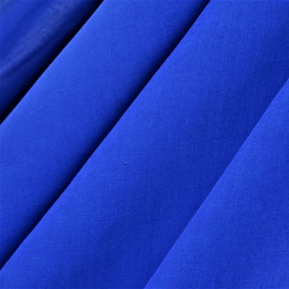 Tecido Viscose Slub Trama De Linho Cor Azul Gal Xia Pantone Tcx Galaxy Blue Na