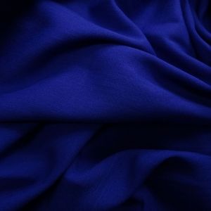 Tecido Viscose Slub Trama de Linho Cor Azul Royal Pantone: 19-3950 TCX  Deep Ultramarine