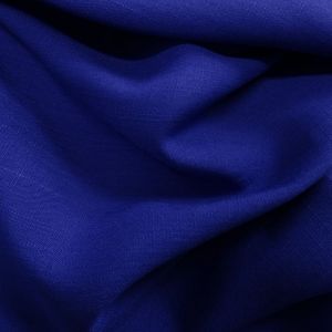 Tecido Viscose Slub Trama de Linho Cor Azul Royal Pantone: 19-3950 TCX  Deep Ultramarine