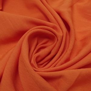 Tecido Viscose Slub Trama de Linho, Cor Laranja Intenso, Pantone: 16-1459 TCX Mandarin Orange 