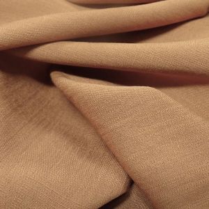 Tecido Viscose Slub Trama de Linho, Cor Marrom Canela Claro, Pantone: 16-1333 TCX Doe 