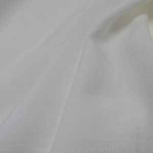 Tecido Viscose  Slub Trama de Linho, Cor Off White, Pantone: 11-0602TCX Snow White