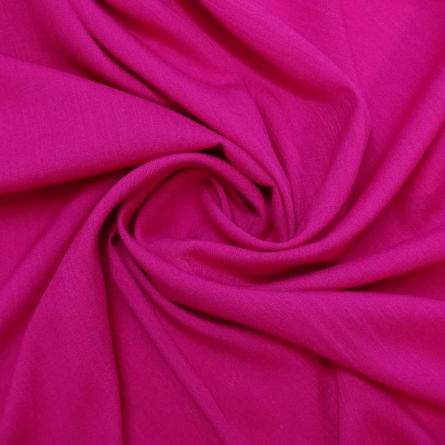 Tecido Viscose Slub Trama de Linho, Cor Pink Intenso, Pantone: 17-2227 TCX Lilac Rose  