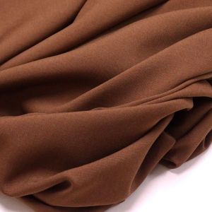 Tecido ViscoseTradicional Cor Marrom Pantone: 19-1223TCX Downtown Brown 