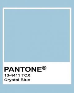 Tecido Zibeline Acetinado Cor Azul Cristal Pantone: 13-4411 TCX Crystal Blue 